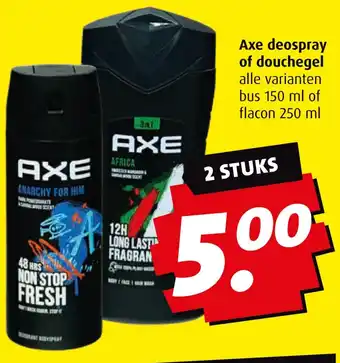 Boni Axe deospray of douchegel aanbieding