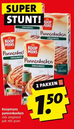 Boni Koopmans pannenkoeken aanbieding