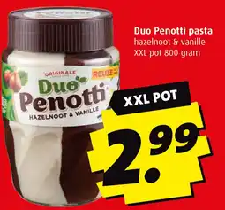 Boni Duo Penotti pasta hazelnoot & vanille aanbieding