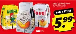 Boni Duvel, La Chouffe blond of Tripel Karmeliet aanbieding