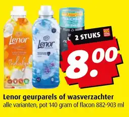 Boni Lenor geurparels of wasverzachter aanbieding