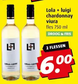 Boni Lola + luigi chardonnay viura aanbieding
