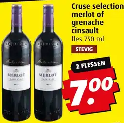 Boni Cruse selection merlot of grenache cinsault aanbieding
