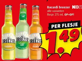 Boni Bacardi breezer aanbieding