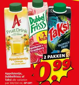 Boni Appelsientje, Dubbelfrisss of Taksi aanbieding