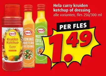 Boni Hela curry kruiden ketchup of dressing aanbieding