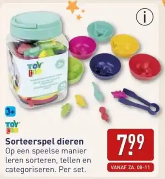 ALDI Sorteerspel dieren aanbieding