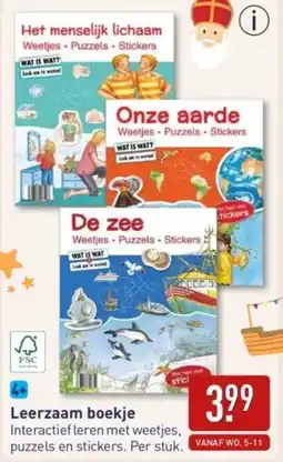 ALDI Leerzaam boekje aanbieding