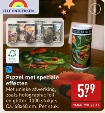 ALDI Puzzel met speciale effecten aanbieding