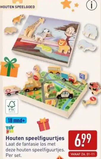 ALDI Houten speelfiguurtjes aanbieding