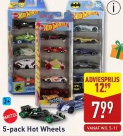 ALDI 5-pack Hot Wheels aanbieding