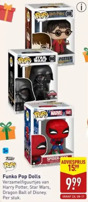 ALDI Funko Pop Dolls aanbieding