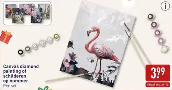 ALDI Canvas diamond painting of schilderen op nummer aanbieding