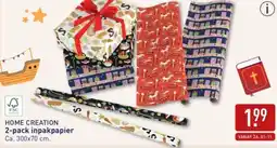 ALDI 2-pack inpakpapier aanbieding