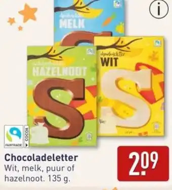 ALDI Chocoladeletter aanbieding