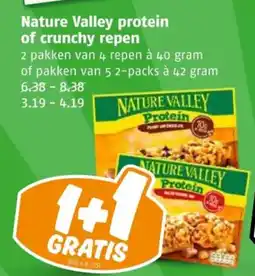 Poiesz Nature Valley protein of crunchy repen aanbieding