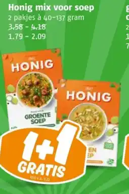 Poiesz Honig mix voor soep aanbieding