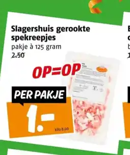 Poiesz Slagershuis gerookte spekreepjes aanbieding