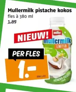 Poiesz Mullermilk pistache kokos aanbieding