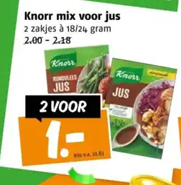 Poiesz Knorr mix voor jus aanbieding