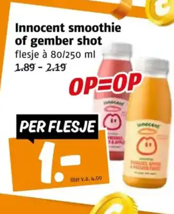 Poiesz Innocent smoothie of gember shot aanbieding