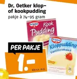 Poiesz Dr. Oetker klop- of kookpudding aanbieding