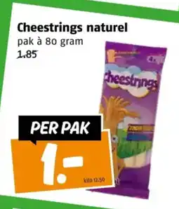 Poiesz Cheestrings naturel aanbieding