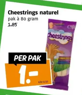 Poiesz Cheestrings naturel aanbieding
