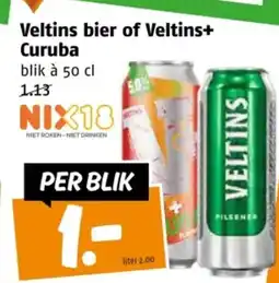 Poiesz Veltins bier of Veltins+ Curuba aanbieding