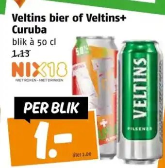 Poiesz Veltins bier of Veltins+ Curuba aanbieding