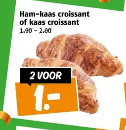 Poiesz Ham-kaas croissant of kaas croissant aanbieding