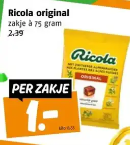 Poiesz Ricola original aanbieding