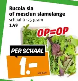 Poiesz Rucola sla of mesclun slamelange aanbieding