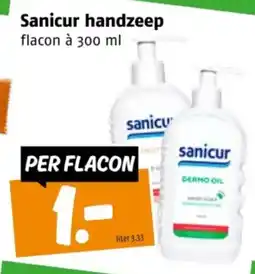 Poiesz Sanicur handzeep aanbieding