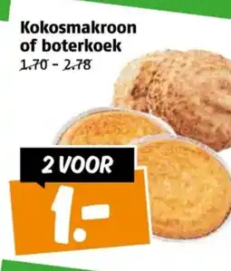 Poiesz Kokosmakroon of boterkoek aanbieding