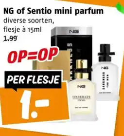 Poiesz NG of Sentio mini parfum aanbieding