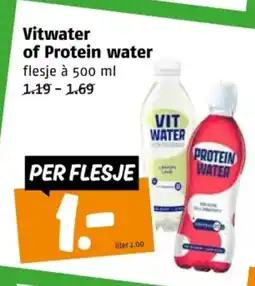 Poiesz Vitwater of Protein water aanbieding