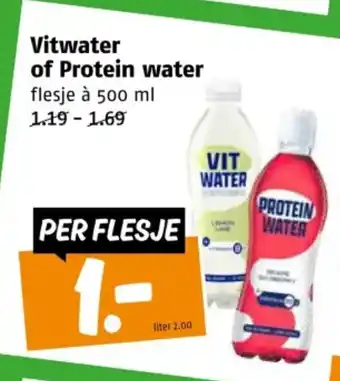 Poiesz Vitwater of Protein water aanbieding