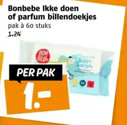 Poiesz Bonbebe Ikke doen of parfum billendoekjes aanbieding
