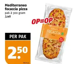 Poiesz Mediterraneo focaccia pizza aanbieding