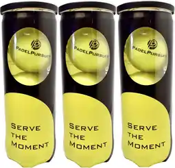 Amazon PadelPursuit Padel Tennis Training Ball, 9 ballen 3 x 3 doos, drukballen voor training aanbieding