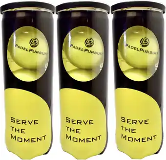 Amazon PadelPursuit Padel Tennis Training Ball, 9 ballen 3 x 3 doos, drukballen voor training aanbieding
