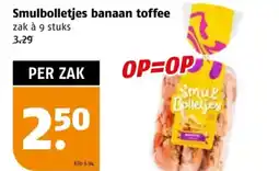 Poiesz Smulbolletjes banaan toffee aanbieding