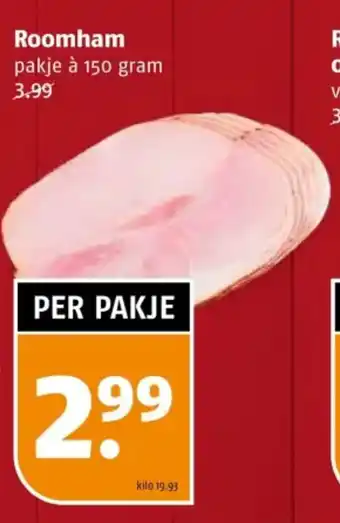 Poiesz Roomham aanbieding