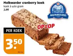 Poiesz Molkwarder cranberry koek aanbieding