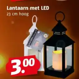 Poiesz Lantaarn met LED aanbieding