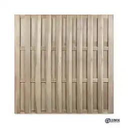 Praxis Houten Schutting - Multi - Grenen - Groen Geïmpregneerd - Recht - 180x180cm - FSC/PEFC aanbieding