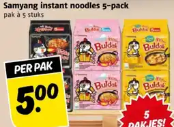 Poiesz Samyang instant noodles aanbieding