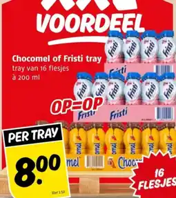 Poiesz Chocomel of Fristi tray aanbieding