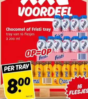 Poiesz Chocomel of Fristi tray aanbieding